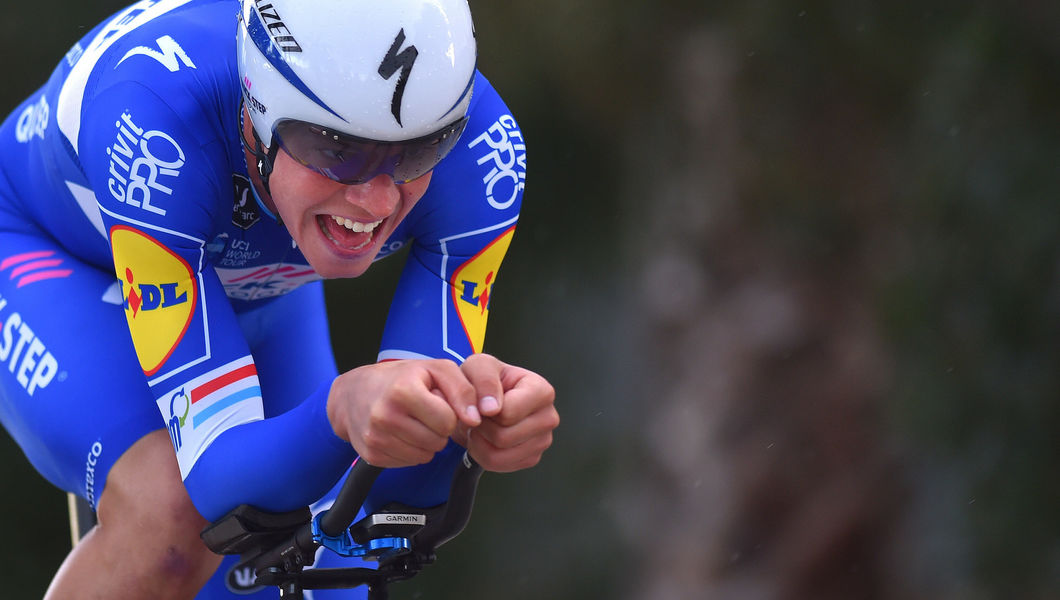 Jungels concludes Tirreno-Adriatico with strong showing in wet time trial