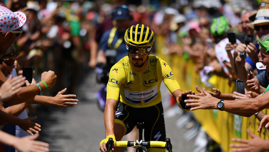 Tour de France: Alaphilippe enjoys Quatorze Juillet in maillot jaune