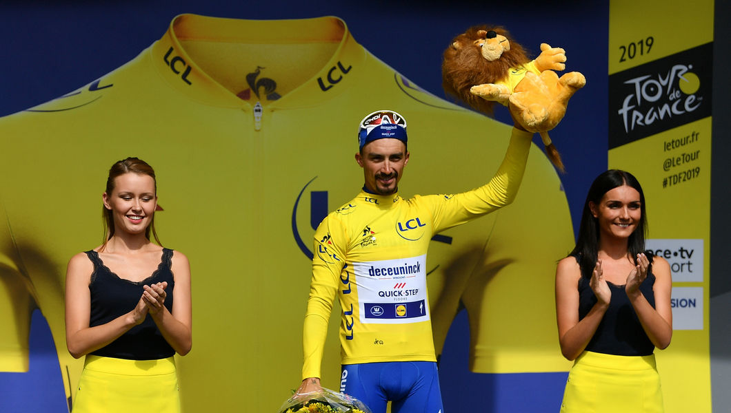 Alaphilippe carries Tour de France yellow jersey into Pau ITT
