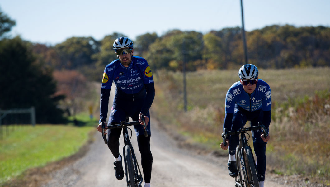 Evenepoel and Cattaneo take on the gravel