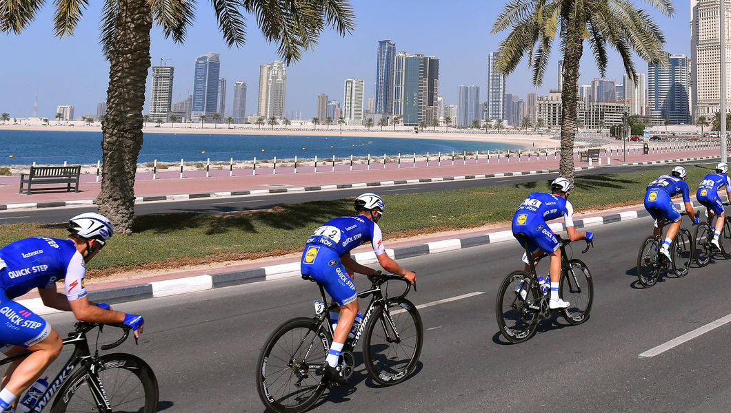 Sterke Quick-Step Floors formatie richting Abu Dhabi Tour