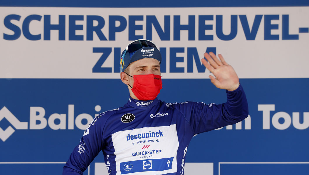 Remco Evenepoel remains in blue at the Belgium Tour