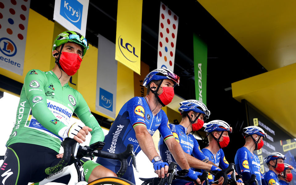 Alaphilippe in green at the Tour de France