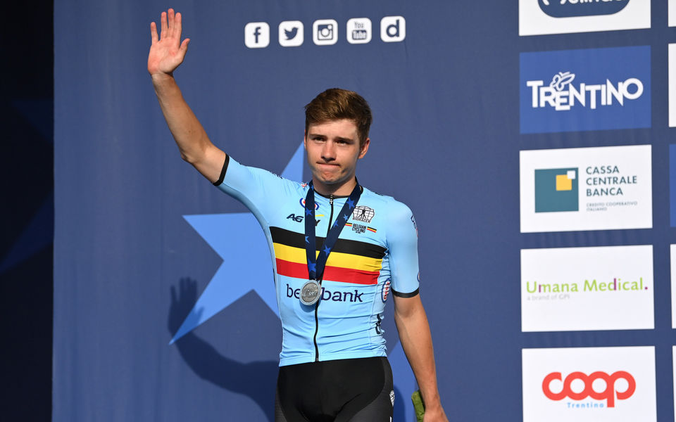 Evenepoel rides to silver at the European Championships