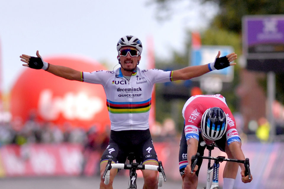 Wereldkampioen Julian Alaphilippe wint Brabantse Pijl