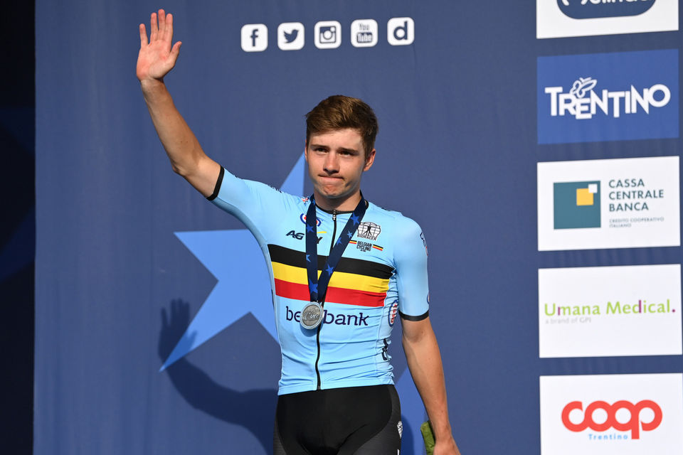 Evenepoel rides to silver at the European Championships
