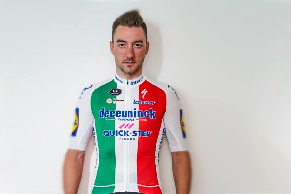 Elia Viviani unveils special Giro d’Italia Tricolour Jersey