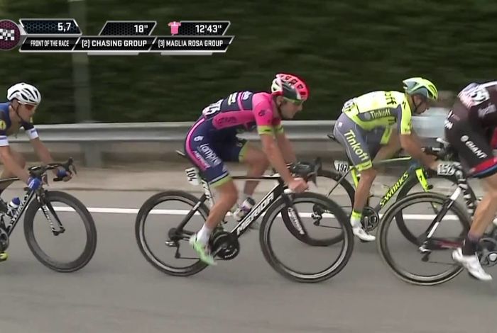 Matteo Trentin wins a thrilling stage at the Giro d'Italia