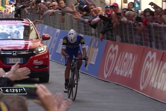 Gianluca Brambilla's special day at the Giro d'Italia 
